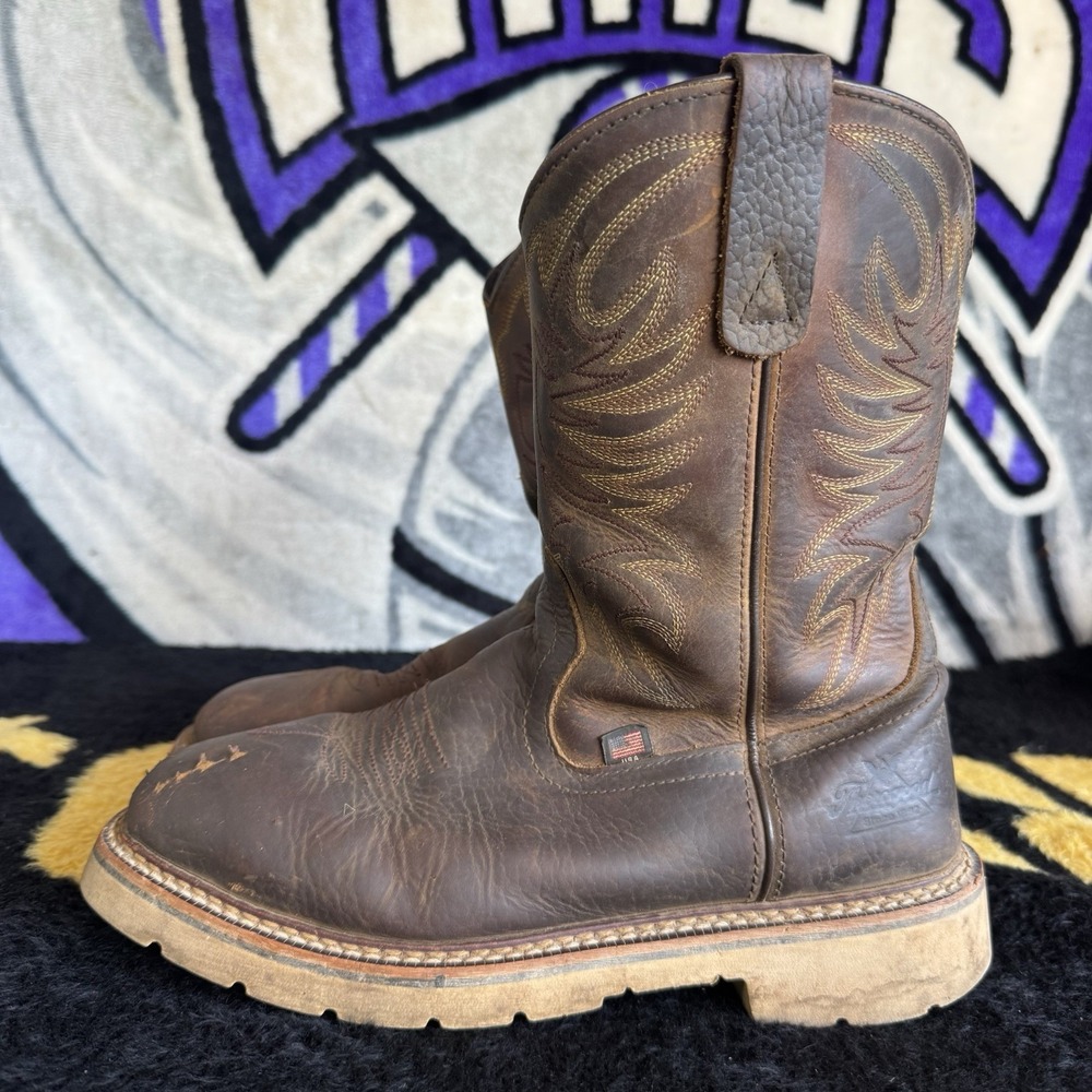 Size 9.5d - Thorogood 11" Western Wellington Work Boot Mens Union Made 814-4332
